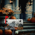Halloween Magnetic Mailbox Covers Fall Pumpkin Spiders Mailbox Cover Spooky Halloween Mail Box Post Cover Standard Size 21X 18 Inch Seasonal Decorations for Outdoor Garden Yard