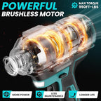 Cordless Impact Wrench 1/2 inch for Makita 18V Battery, Impact Wrench 950Ft-lbs High Torque Brushless Electric Impact Gun, Power Impact Driver with 3-Mode Speed, LED Work Light(no battery)