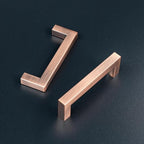 30 Pack 3 3/4 Inch Hole Center Antique Copper Stainless Steel Square Cabinet Pulls Cabinet Handles Drawer Handles Cupboard Handles