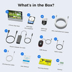 【12’’ Monitor + Human Tracking】Hiseeu 4K PoE Security Camera System, 6Pcs 5MP PoE PTZ Security Cameras, All-in-One Monitor, 2-Way Audio, Remote Access, 8MP 16 Channel P oE NVR, Home CCTV Surveillance