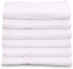 GOLD TEXTILES New Cotton Blend White Restaurant Bar Mops Kitchen Towels (12, White)