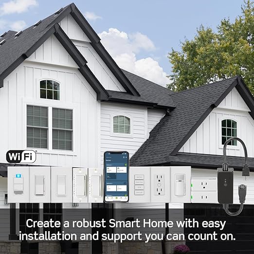 Leviton Decora Smart ELV/LED, Phase Selectable Dimmer Switch, Wi-Fi 2nd Gen, Neutral Wire Required, D2ELV-1BW, White