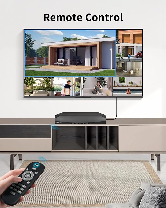 《4K Ultra HD & 100FT IR Night Vision》Wired Outdoor Security Camera System, POE Cameras for Home Security, NVR Video Surveillance Systems with Motion Detection