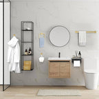 Brushed Gold Towel Bar Set 5 Pieces Bathroom Hardware Accessories Set,Upgraded Toilet Paper Holder with Shelf,Stainless Steel Towel Holder Set for Bathroom,Wall-Mounted 23.6 in