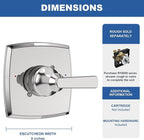 Replacement for D Faucet 14 Series Single-Function Shower Valve Trim Kit, Chrome Shower Trim Kit Shower Handle T14064(Without Cartridge)