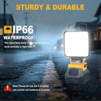 2Pcs Cordless LED Work Light Compatible with Dewalt 20V Battery, 70W 7000 Lumens Underhood Work Light Tool Gifts for Men, with USB & Type-C Charging Port Emergency for Workshop, Garage