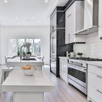 Drawer Handles Brushed Nickel 10 Pack,8 Inch Hole Center 203mm Square Cabinet Handles Dresser Pulls Stainless Steel Cupboard Handles Modern Kitchen Cabinet Hardware