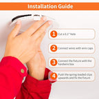 Meconard 6 Pack 6 Inch Ultra-Thin LED Recessed Ceiling Light, 5000K Daylight, Dimmable 12W=110W, 1050LM, IC Rated Can-Killer Downlights with Junction Box, ETL and Energy Star Listed