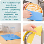 200PCS Plastic Gloves Disposable, Cellulose Kitchen Cleaning Sponge, Swedish dishcloths,Steel Wool Scrubbers,Set of Cleaning Supplies Housewarming Gift(6)