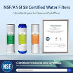 iSpring RCC1DP Tankless RO/DI System, 5 Stage De-ionization Reverse Osmosis Water Filter, High Performing 150 GPD Tankless RO Water System for Aquarium with DI Water Filter & Pump