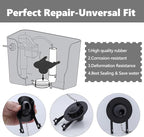 2-inch Universal Toilet Flapper, Rubber Seal Toilet Flapper Replacement Kit for Toilet Tank Compatible with American Standard, Kohler, Gerber, Toto Toilet 2 Pack (Black)