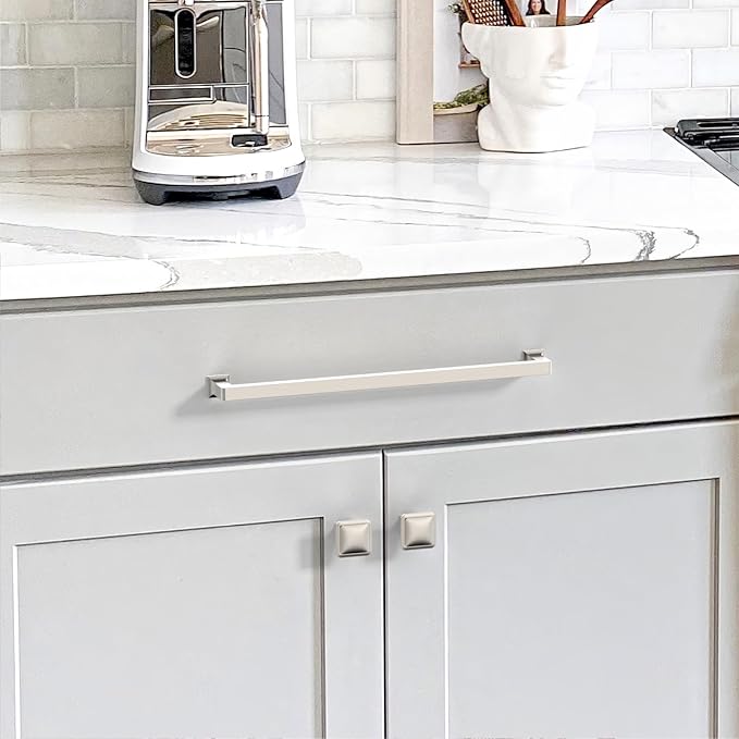 6 Pack 12.6"(320mm) Brushed Satin Nickel Cabinet Pulls Kitchen Cabinet Handles Drawer Pulls Cupboard Hardware for Cabinets CK0078