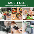 GORILLA SUPPLY Large Vinyl Gloves, Clear, Unisex, Disposable, 1000 Count