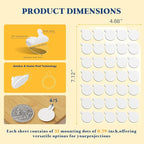 Double Sided Sticky Tack – 490pcs Easy to Peel Sticky Dot,Clear Removable Balloon Glue Poster Dots for Crafts, Posters, Balloons, and DIY Projects