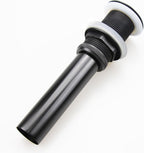 Pop Up Drain Stopper without Overflow, Bathroom Lavatory Vanity Vessel Sink Drain, Black
