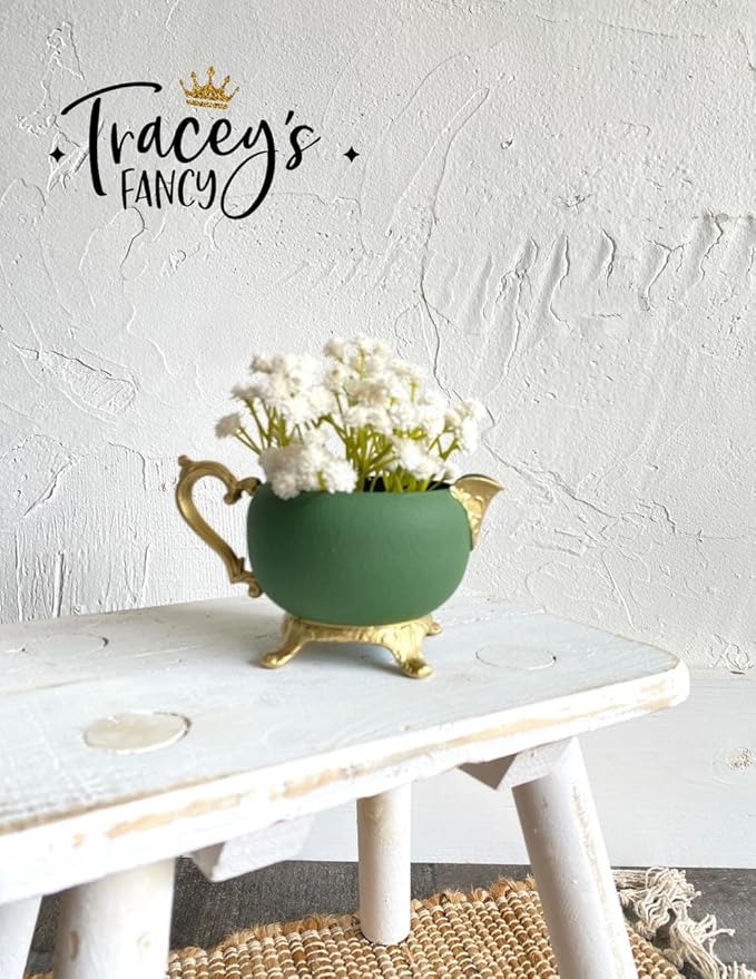 Dixie Belle Paint Company Chalk Finish Furniture Paint - English Ivy (8oz) - Matte Muted Green Chic Chalk Mineral DIY Furniture Paint