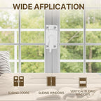 4 Pack Window Locks, Window Sash Lock for Single-Hung and Double-Hung Windows, White cam sash Lock for Vertical and Horizontal Sliding Windows