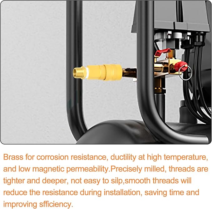 GASHER 2PC Brass Pipe Fitting, Reducing Hex Nipple, 3/4-Inch Male Pipe x 3/4-Inch Male Pipe