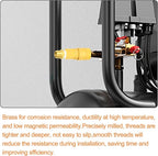 GASHER 2PC Brass Pipe Fitting, Reducing Hex Nipple, 3/4-Inch Male Pipe x 3/4-Inch Male Pipe