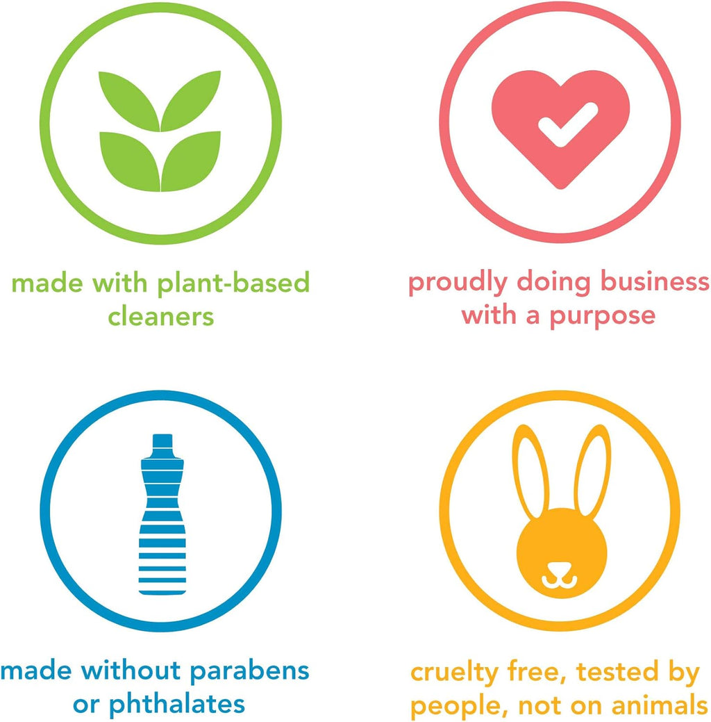 Method Daily Shower Cleaner Spray, & Spray and Walk Away, Eucalyptus Mint Scent, 28 Fl Oz, (Pack of 4), Packaging May Vary