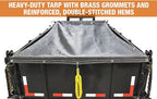 Buyers Products DTR7012 Aluminum Tarp System with Mesh Tarp, 7 x 12 Feet, Dump Body Tarp Kit, Dump Trailer Accessories, Dump Body Accessories