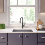 Kraus KHU111-25 Standart PRO 16 Gauge Undermount Single Bowl Stainless Steel Kitchen Sink, 25 Inch