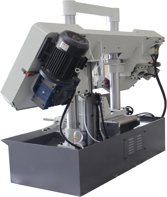 KAKA Industrial Metal Cutting Bandsaw 15.7 Inch Capacity Double Column Horizontal Band Saw Hydraulic Variable Speed Vertical Lifting TGK-16