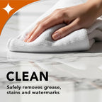 Weiman Granite Cleaner Polish and Protect, Streak Free, pH Neutral Formula for Daily Use on Interior & Exterior Natural Stone with Microfiber Towel, 3 in 1-2 Pack