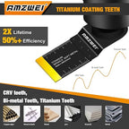 100Pcs Oscillating Tool Blades, Professional Universal Oscillating Saw Blades Wood Metal Cutting, Multitool Blades Compatible with Dewalt, Milwaukee, Dremel, Ryobi, Bosch