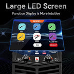 GZ GUOZHI MIG Welder 210A with Pulse, 8 in 1 Gas MIG/MAG/Gasless Flux Core MIG/Lift TIG/Stick/Spot Welding/Spool Gun, Aluminum Welding Machine 110V/220V Dual Voltage Multi-Process Welder LED Display