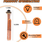 HE 55220 Water Heater Element Replacement for Ecosmart ECO POU 6, ECO 8, ECO 11, Rheem, Eemax, Richmond Electric Tankless Water Heater, 5.5KW 220V/6KW 240V Unit