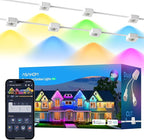 ASAHOM Permanent Outdoor Light Pro S108D, 200FT with 144 RGBCW LEDs, WLED Integration, AI Lighting, 30000 Lighting Effect Combination, IP67 Waterproof for Halloween Christmas Daily Decor, White