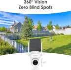 4K Wireless Outdoor Security Camera, Battery & Solar Powered – Single Add-on Unit, Requires Homebase, Not for Standalone Use, No WiFi Direct Connection, Supports Up to 8 Cameras per Homebase
