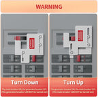 Marsflex Generator Interlock Kit for Eaton Cutler Hammer BR Series 150 and 200 Amp Breaker Panels, 1 1/4-1 7/16 Inches Spacing Between Main and Generator Breaker, Professional & Safe Interlock Kit