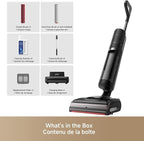 DREAME H15 Pro CarpetFlex Cordless Vacuum Mop, Wet Dry Vacuum Cleaner with Dual Brushes for Hard Floors & Carpet, Tangle-Free Hair-Cutting, 23kPa Suction, 180° Lie-Flat Floor Washer, 194°F Fast Drying