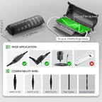 2 Pack of Outdoor IP44 Waterproof Connection Box by Restmo, Weatherproof Electrical Extension Cord Cover, Safety Seal Enclosure to Protect Holiday Lighting Decorations, Power Tools, Fountains, Gray