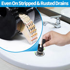 97258 Tub Drain Removal Tool, Multi-Scene Extraction Tool, Golden Extractor for Tub Drain Plumbing Repairs, for Use with 3/8" Drive Ratchet Wrenches, One-Size-Fits-All Design for Many Specifications