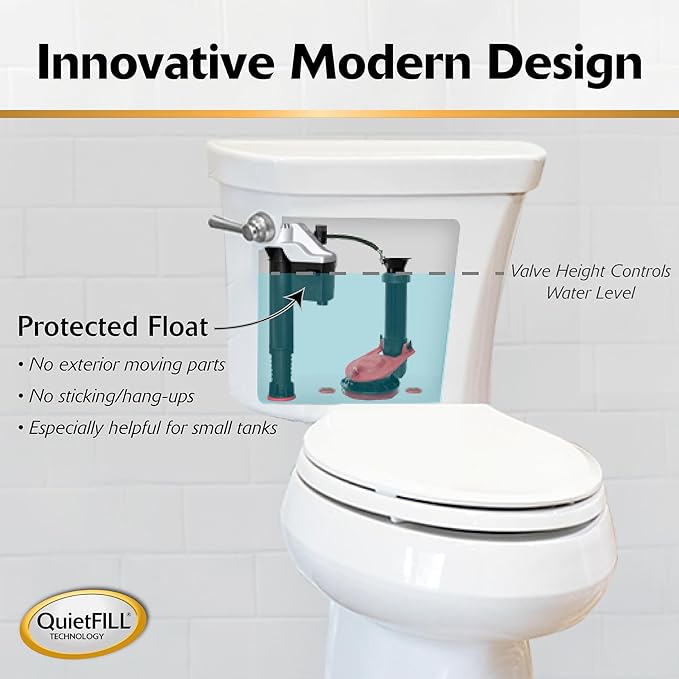 Korky Large 3-inch Complete Toilet Repair Kit, Fixes: Running, Noisy, No/Slow Refill, and No/Weak Flush Toilets, Easy to Install, 5010MP