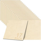 GSCIT Club 17 PCS Birch Wood Veneer, 12 inch x 12 inch Wood Edge Banding Pre-glued Flexible, Veneer Tape Banding for Cabinet Repair Furniture Restoration