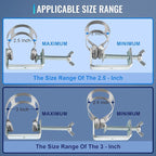 Exhaust Tacking Band Clamp-On Set, 2.5-Inch and 3-Inch Dual-Size Welding Clamps, Universal Clamps for Welding Fabrication and Exhaust Pipe Repair