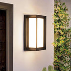 24W Porch Lights Outdoor 2160LM Modern Exterior Light Fixtures 3CCT 3000K/4000K/6500K Black Outdoor Wall Light LED Wall Mount Sconces for Garage Front Door Porch Hallway Doorway 2 Pack