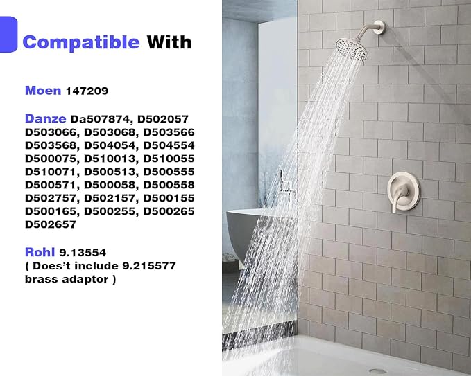 Replacment Danze Da507874 Shower Cartridge, Compatible with Danze Palazzani 11042 25310 990252, Rohl 9.13554 Perrin, Kohler 9.13554, VERNET CA43-045, Rowe Thermostatic Valve Replacement Part