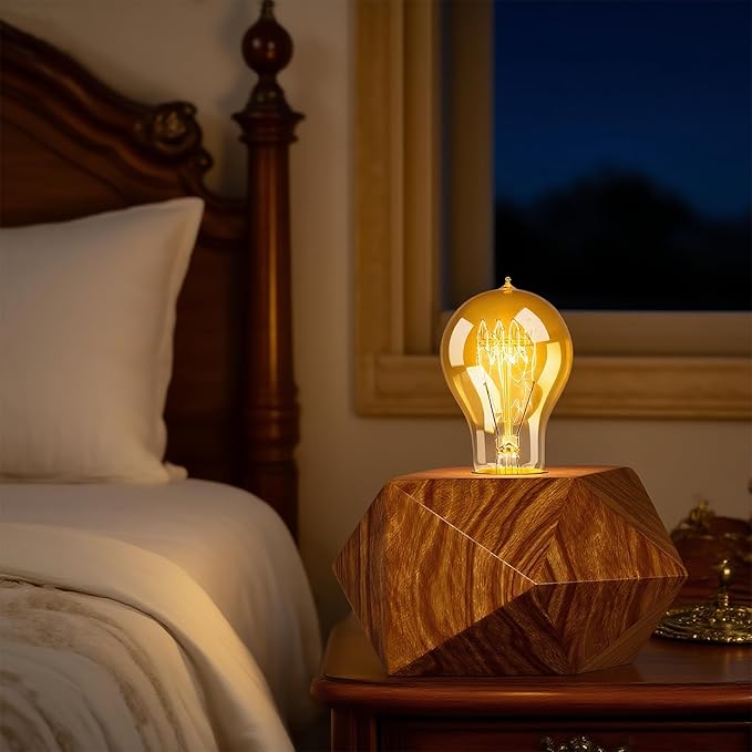 Edison Light Bulb 40 Watt, Warm Amber E26 Base Dimmable A19 Vintage Light Bulbs for Decorative Lighting & Home Decor(6-Pack)