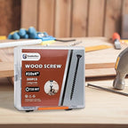 Deck Screws 4 Inch, Wood Screws #10 x 4, 200PCS Exterior Wood Screws, Torx Head, Fence Construction Screws, Rust Resistant Epoxy Coated, T25 Bits Included, Black