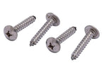 No. 12 x 1-1/4" Stainless Truss Head Phillips Wood Screw, (25 pc), 18-8 (304) Stainless Steel Sheet Metal Screws, Type A Point, Plain Finish by Bolt Dropper