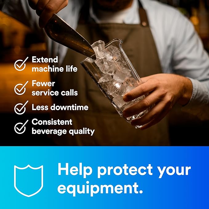 3M HF25-S High Flow Series 3M Genuine Replacement Filter Cartridge for ICE125-S Water Filter System, Reduces Chlorine, Taste and Odor, Scale, and Particulate 1 Micron, 1.5 gpm, 5615203 (Pack of 6)