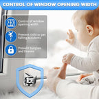 5 Pack Window Locks, Diecast Durable Design, Compatible with Horizontal and Vertical Window, Fit 1/16 inch(0.16cm) up to Wide Rail Easy Installation, Enhanced Safety (Silver)