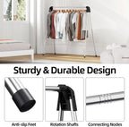 APEXCHASER Clothes Drying Rack Foldable, Stainless Steel Laundry Drying Rack Collapsible, Clothes Hanger for Sweater Baby Clothes Towel for Indoor & Outdoor, Portable Clothes Airer for Travel