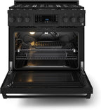 Gordon Ramsay by THOR Kitchen 36 Inch Professional Gas Range with Tilt Panel Touch Control in Black