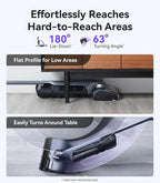 NARWAL S30 Pro Wet Dry Vacuum Cleaner with 20000Pa Suction, Cordless Vacuum Mop for Hard Floors, Tangle-Free Hair-Cutting, 180° Lie Flat, 194°F Self-Cleaning, Disposable Waste Bag, Edge Cleaning